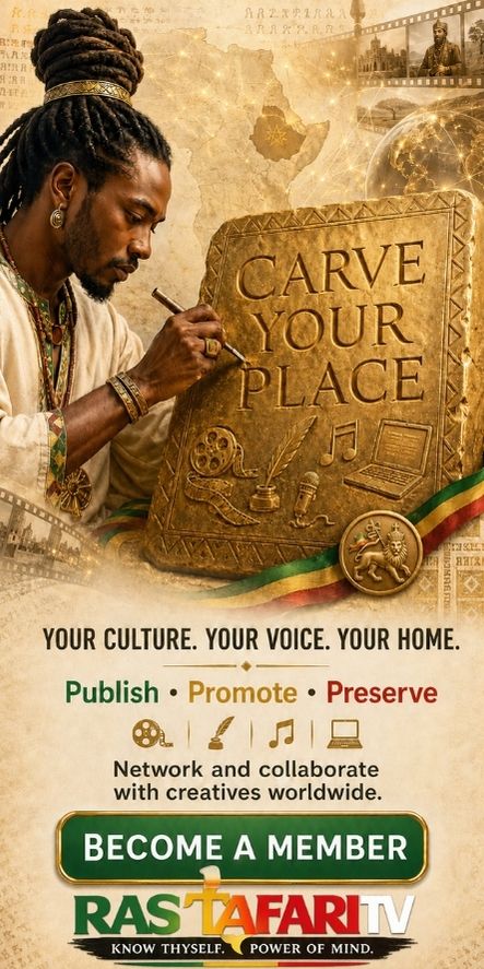 Vertical Banner Carve Your Place Become A RasTafari TV Member