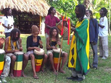 Nyabinghi chants early in the morning for Ethiopian New Year