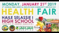 RasTafari.TV E.A.T. Jamaica Annual Free Lunch & Health Fair Haile Selassie High Jan. 21, 2019